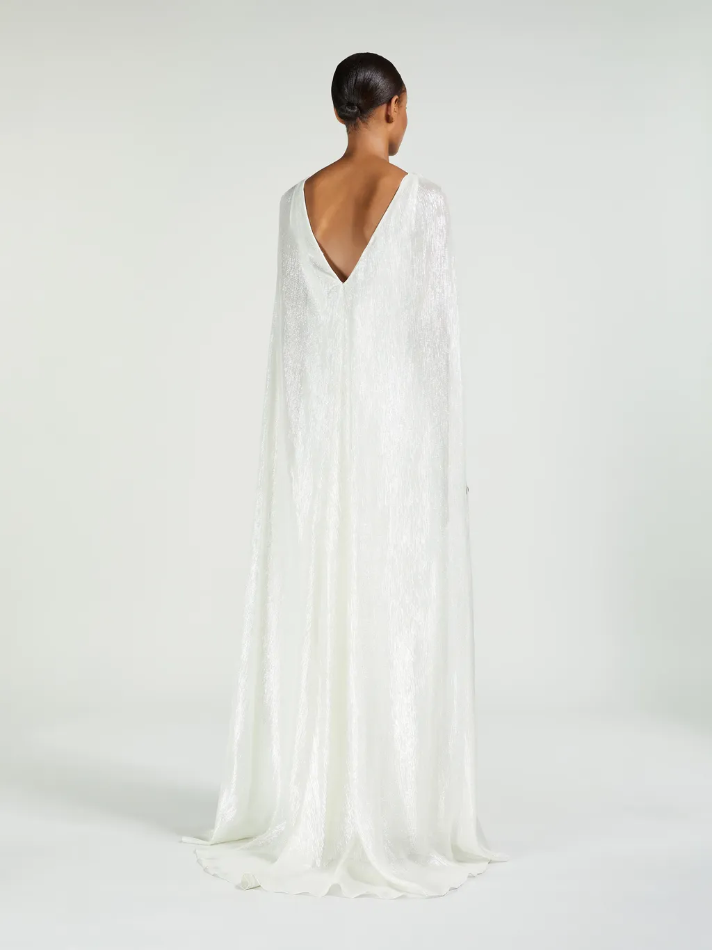 Long Cape Silk Dress