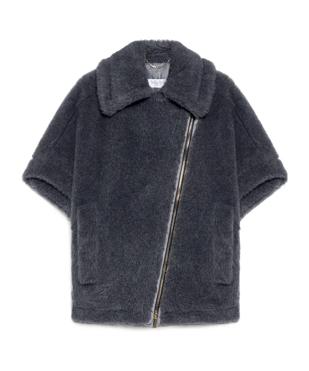 Zip-Up Short-Sleeved Coat