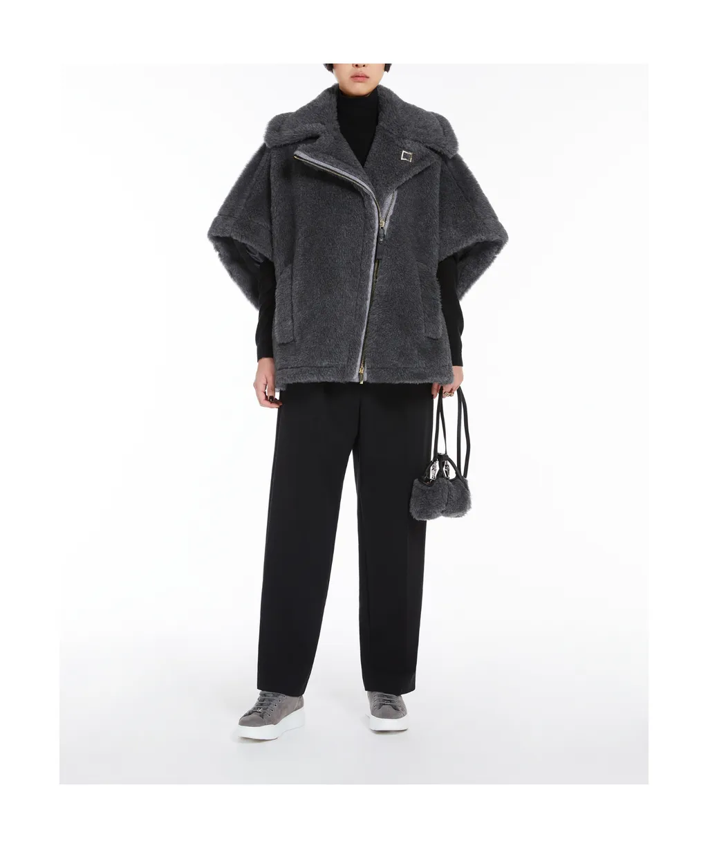 Zip-Up Short-Sleeved Coat