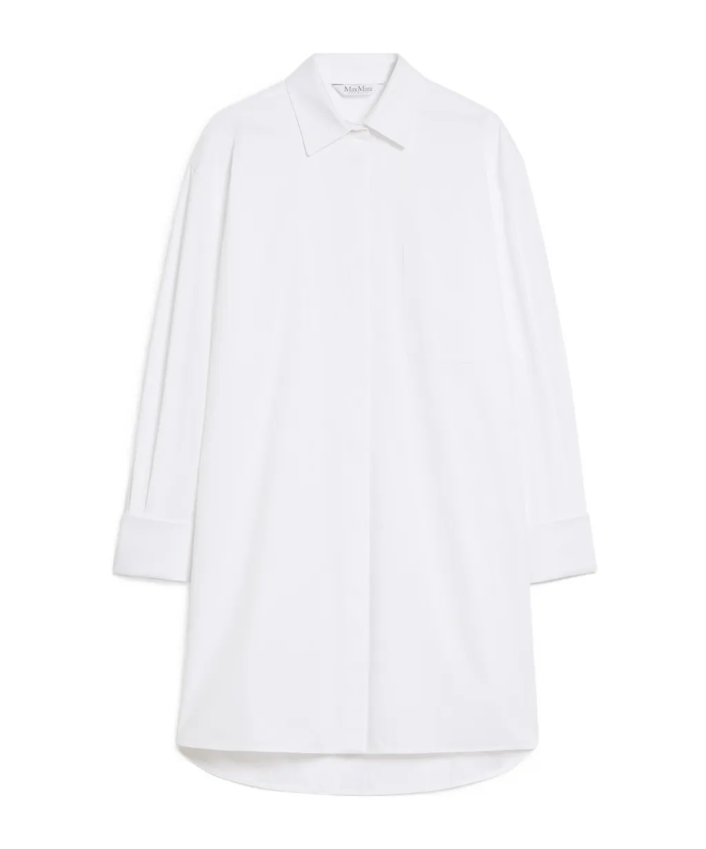 Collared Long-Sleeve Shirt Dress