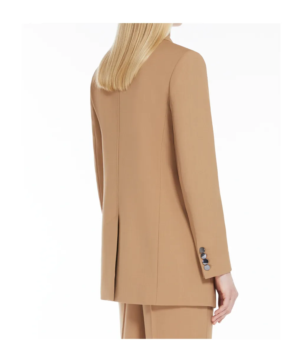 Crepe Wool Suit Coat