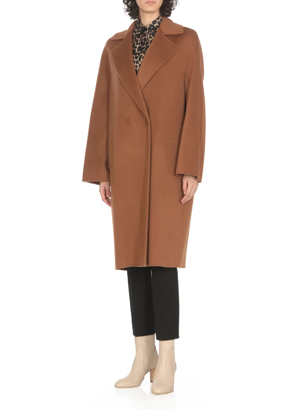 Double-Breasted Wool Cashmere Coat
