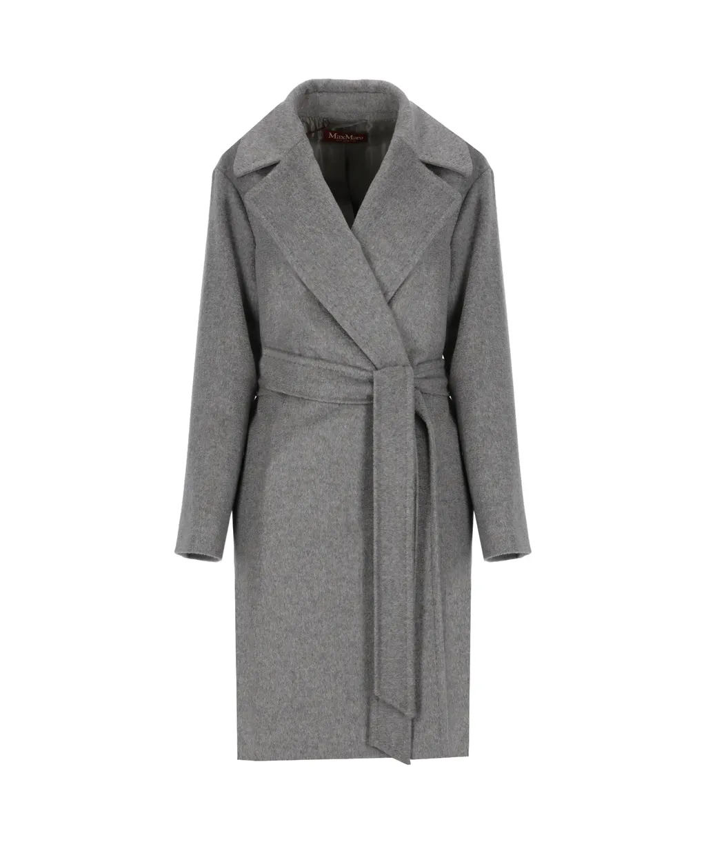 Long-Sleeved Wool Coat
