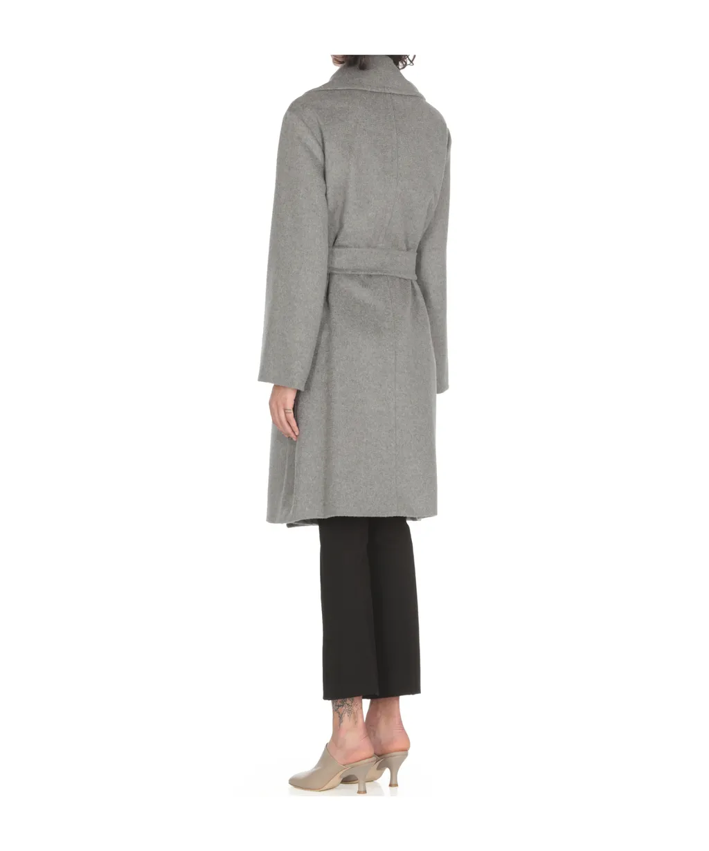 Long-Sleeved Wool Coat