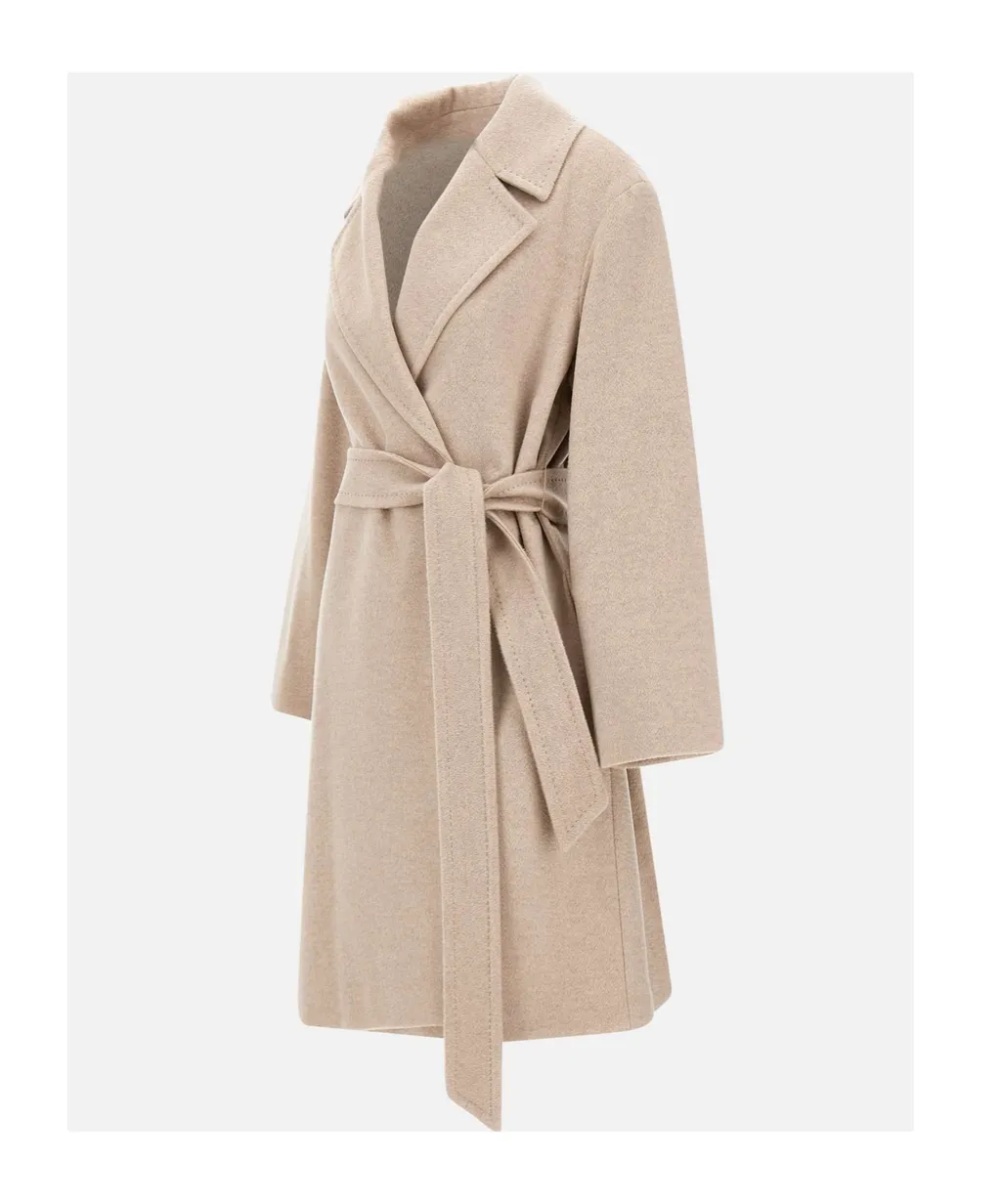 Belted Long-Sleeved Coat