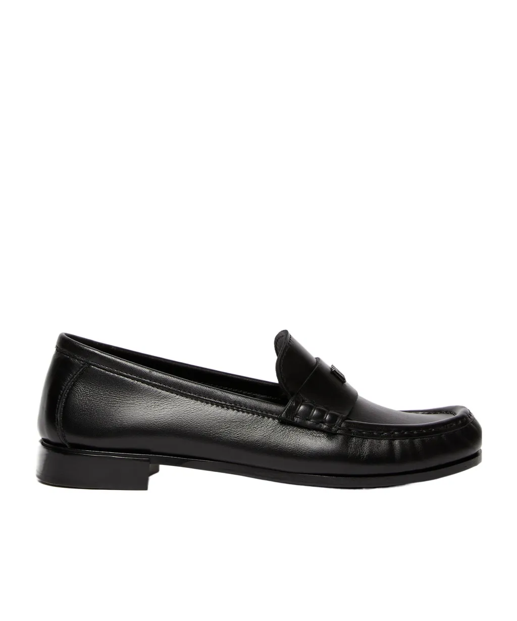 Logo Plaque Slip-On Loafers