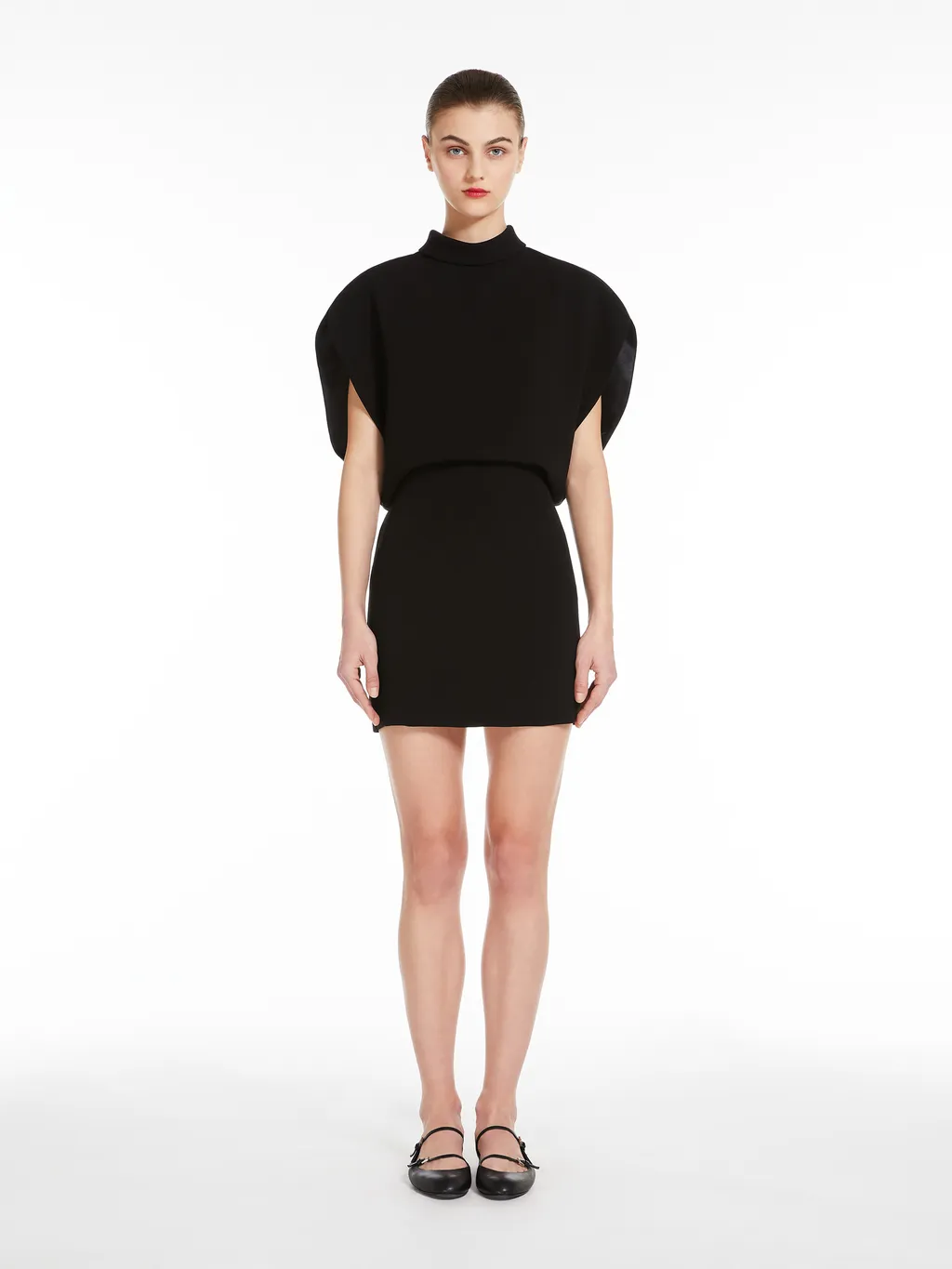 Mockneck Sleeveless Dress