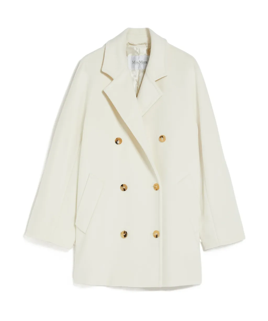 Double-Breasted Long-Sleeved Coat