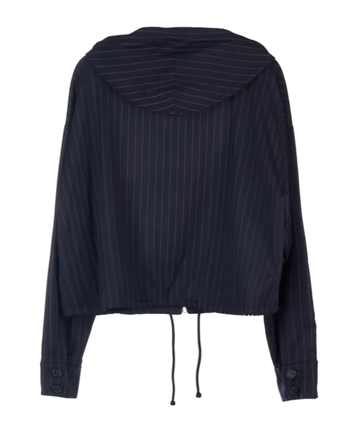 Long-Sleeved Hooded Casual Jacket