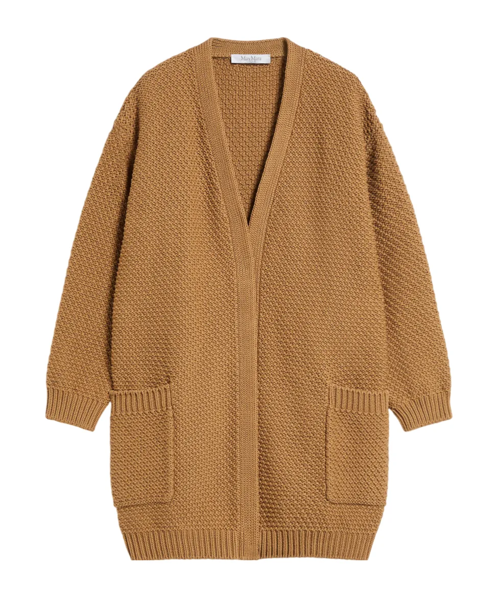 Open-Front Knitted Cardigan