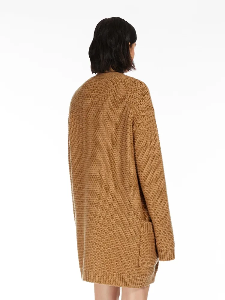 Open-Front Knitted Cardigan
