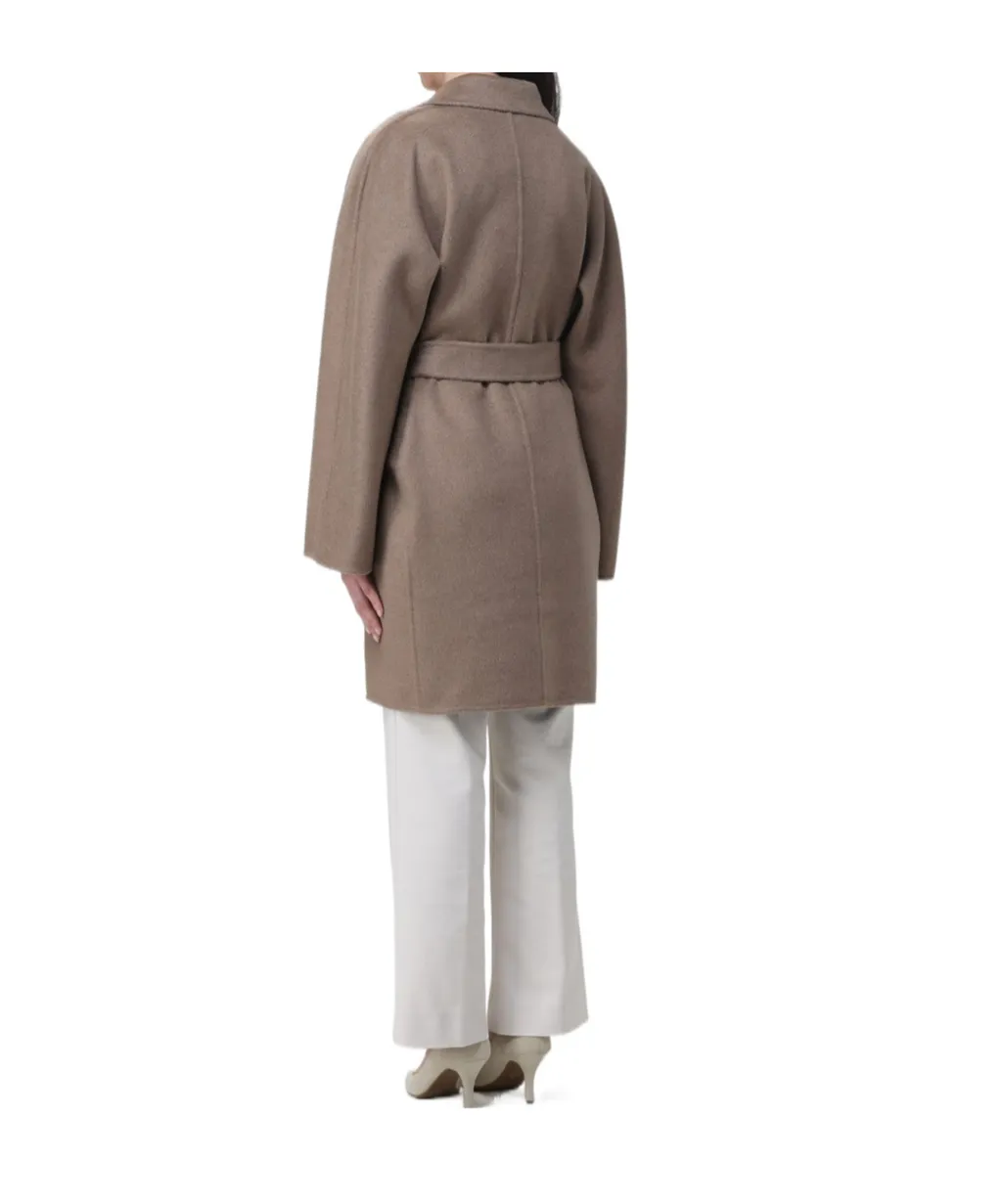 Short Cashmere Wrap Coat