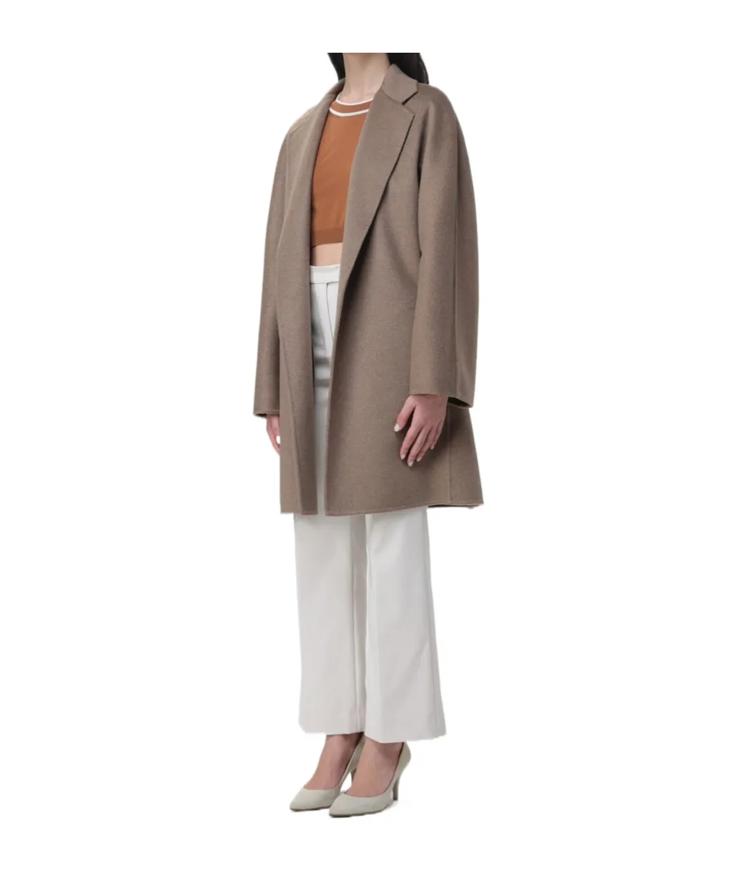 Short Cashmere Wrap Coat