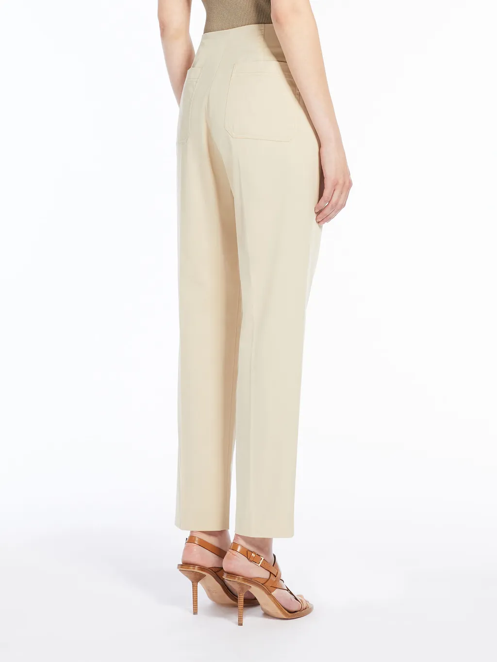 Logo Patch Straight Leg Pants