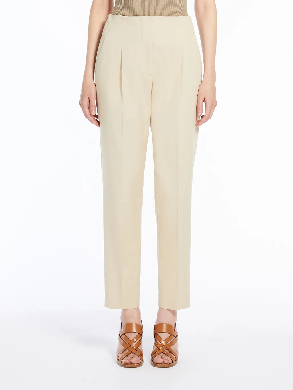 Logo Patch Straight Leg Pants