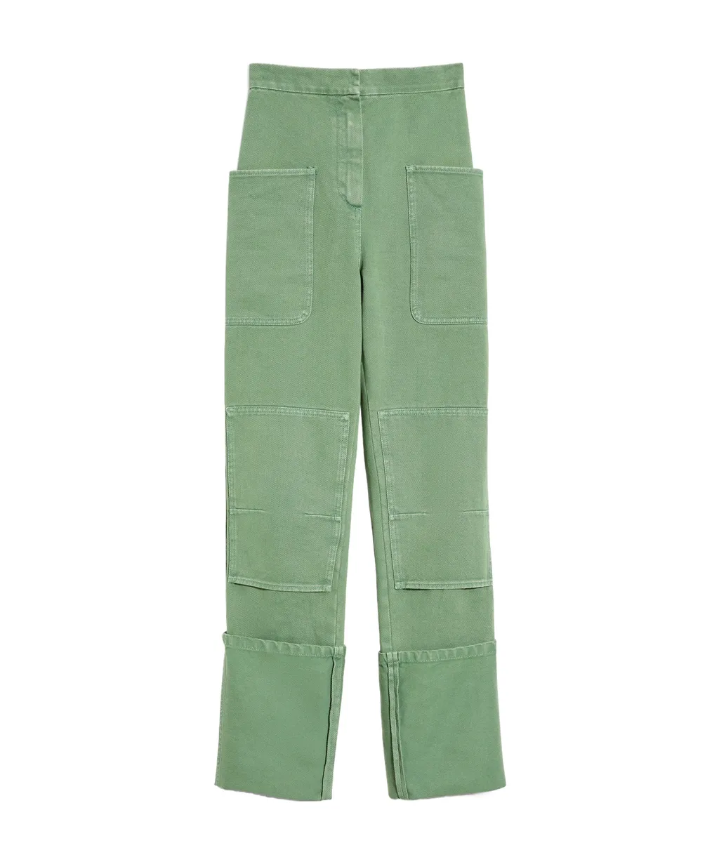 High Waisted Straight-Leg Pants