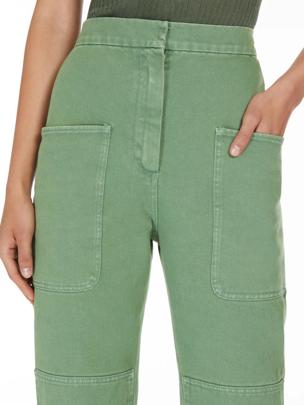High Waisted Straight-Leg Pants
