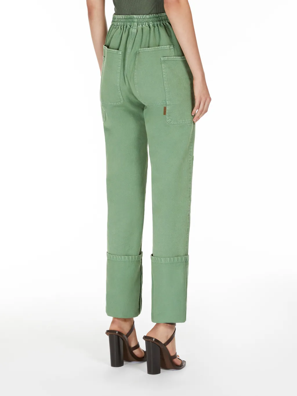 High Waisted Straight-Leg Pants