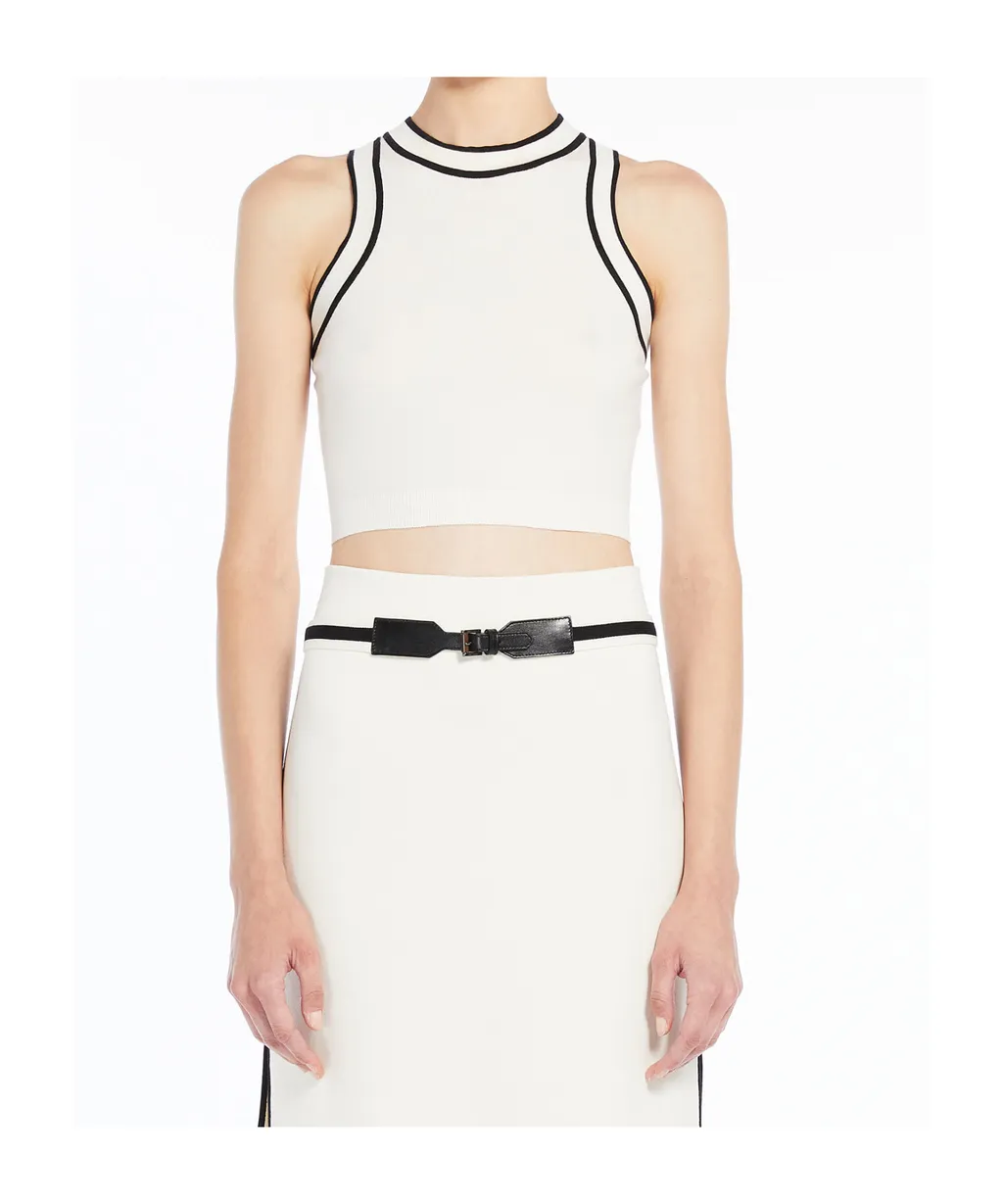 Crewneck Sleeveless Top