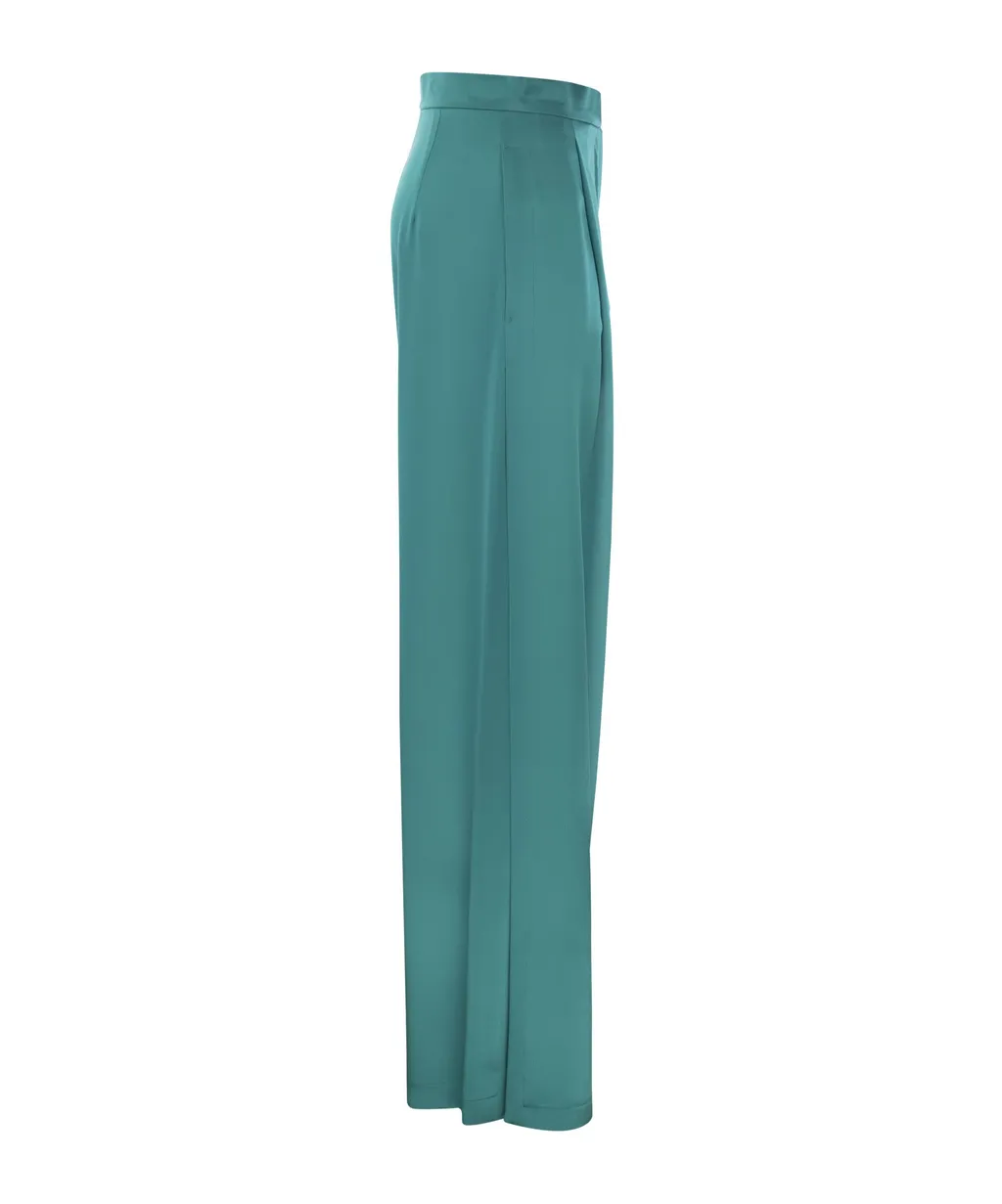 High Waist Straight Leg Trousers