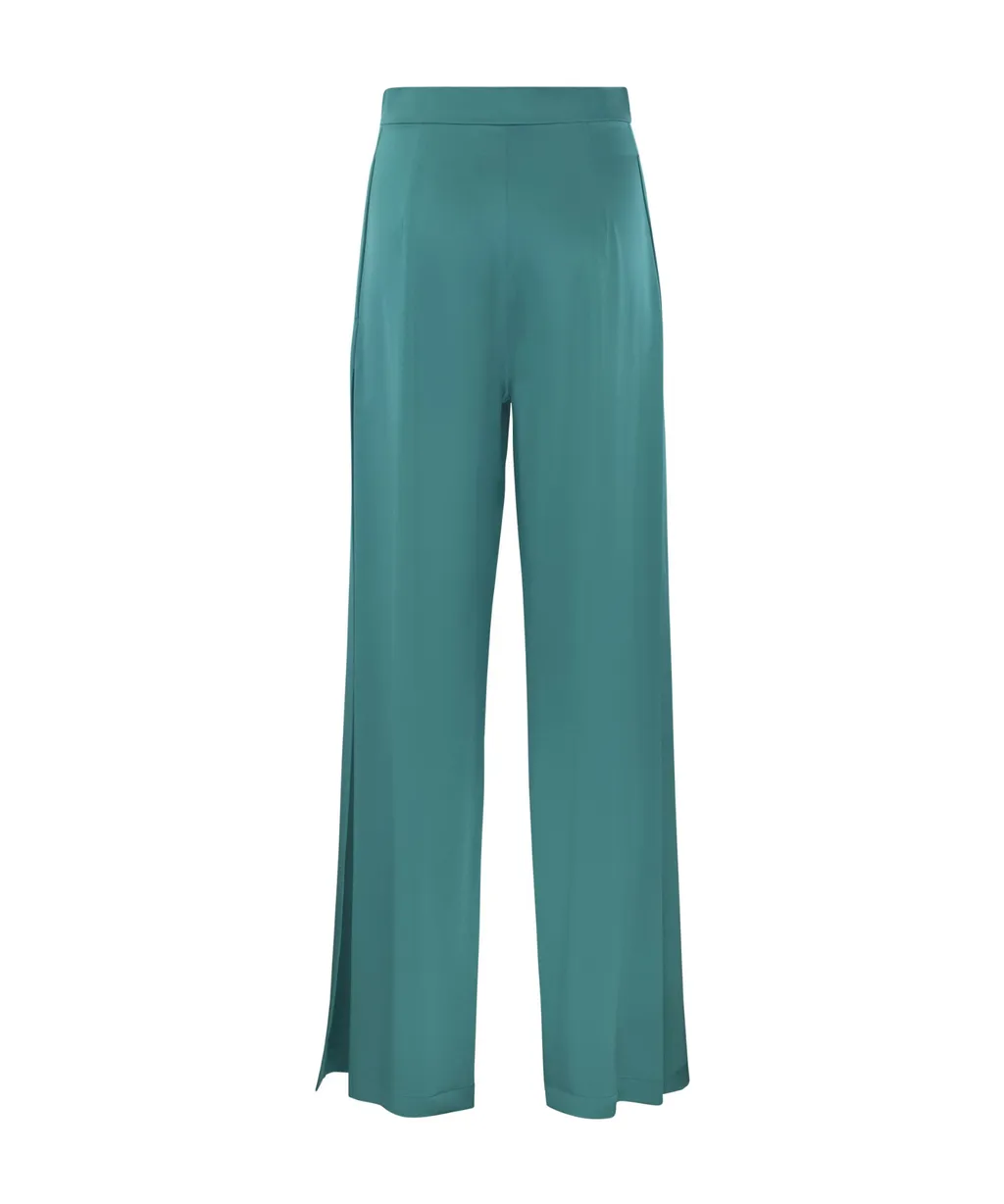 High Waist Straight Leg Trousers