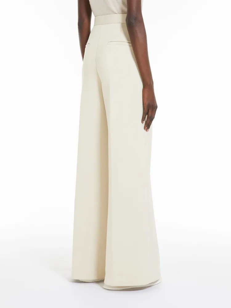 Pleated Wide-Leg Casual Pants
