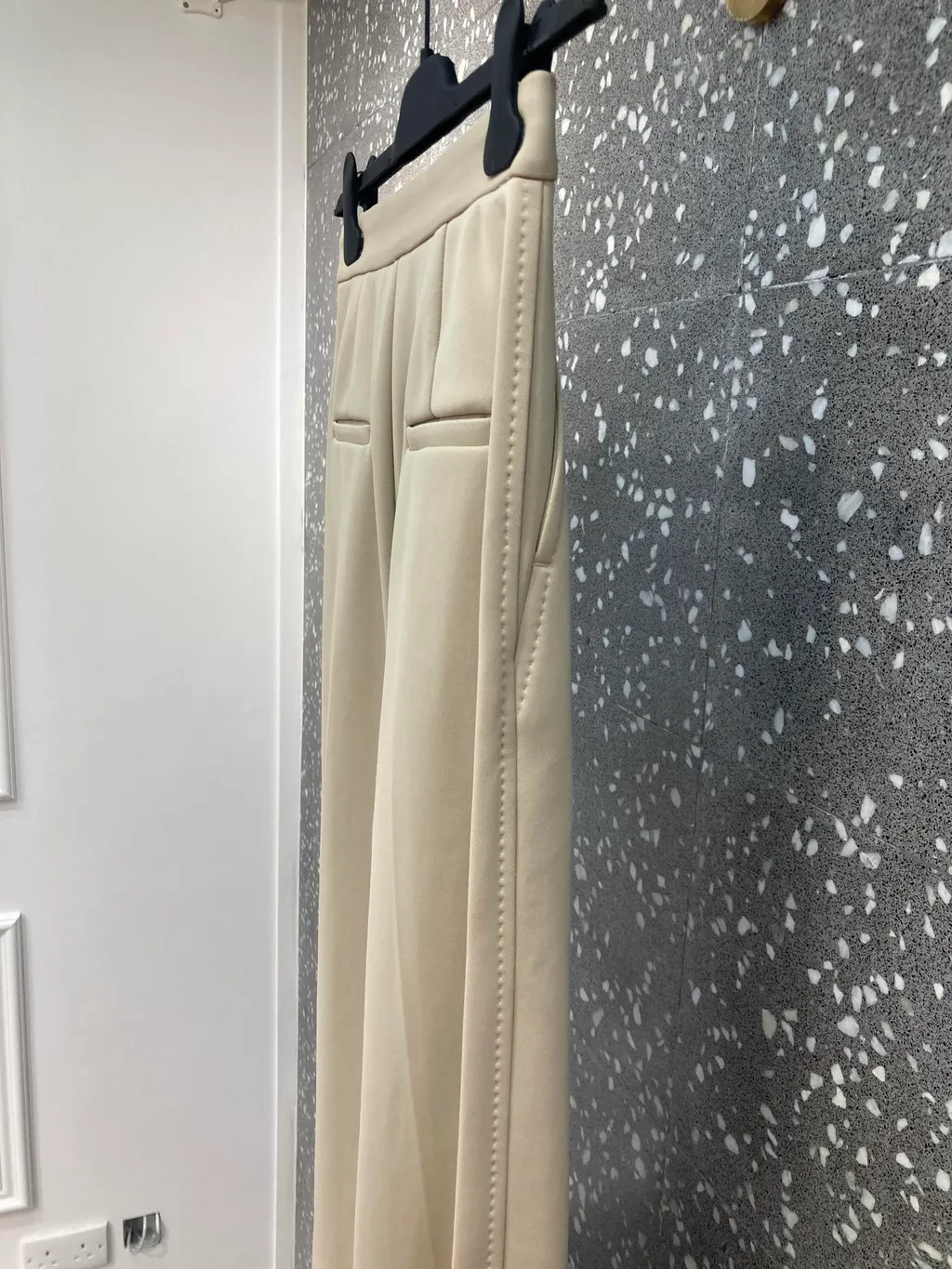 Pleated Wide-Leg Casual Pants