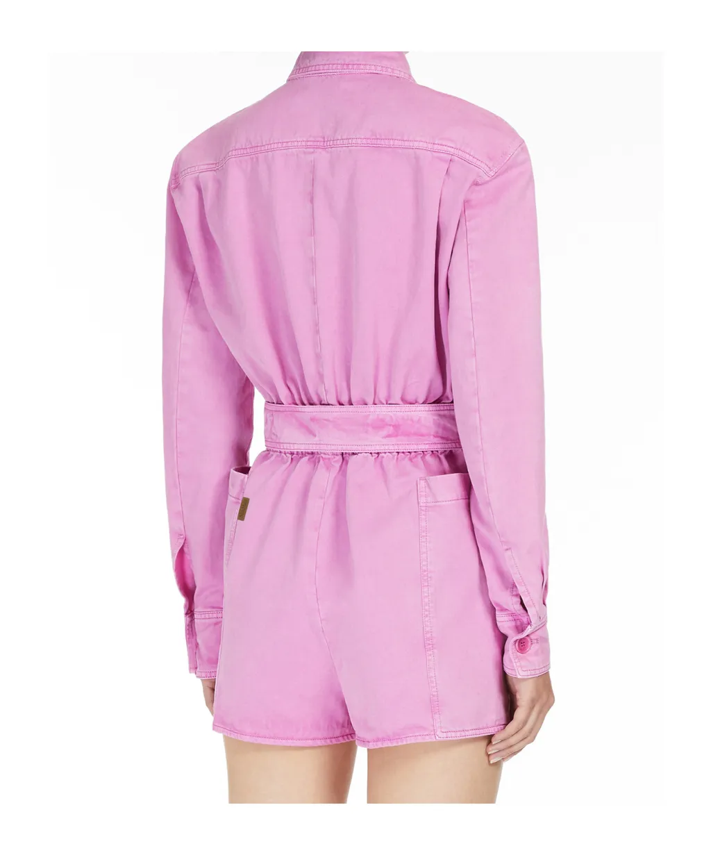 Belted Long-Sleeved Jumpsuit