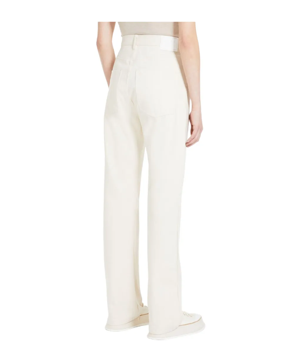 Button Detailed Straight-Leg Pants