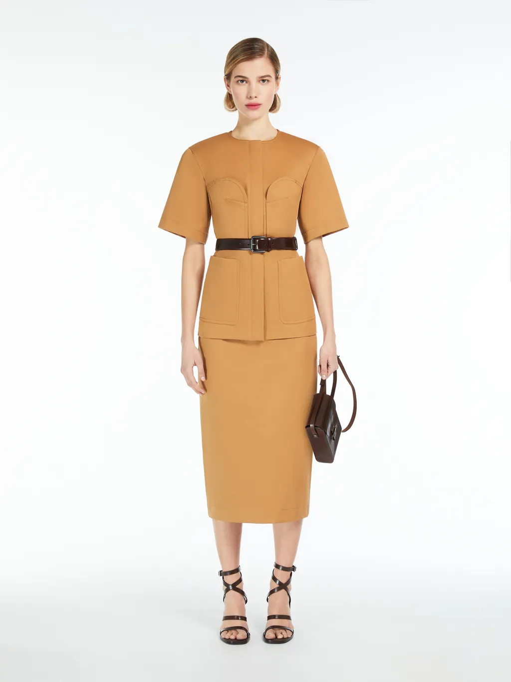 Cresta Button Detailed Midi Skirt