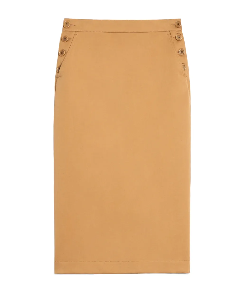 Cresta Button Detailed Midi Skirt