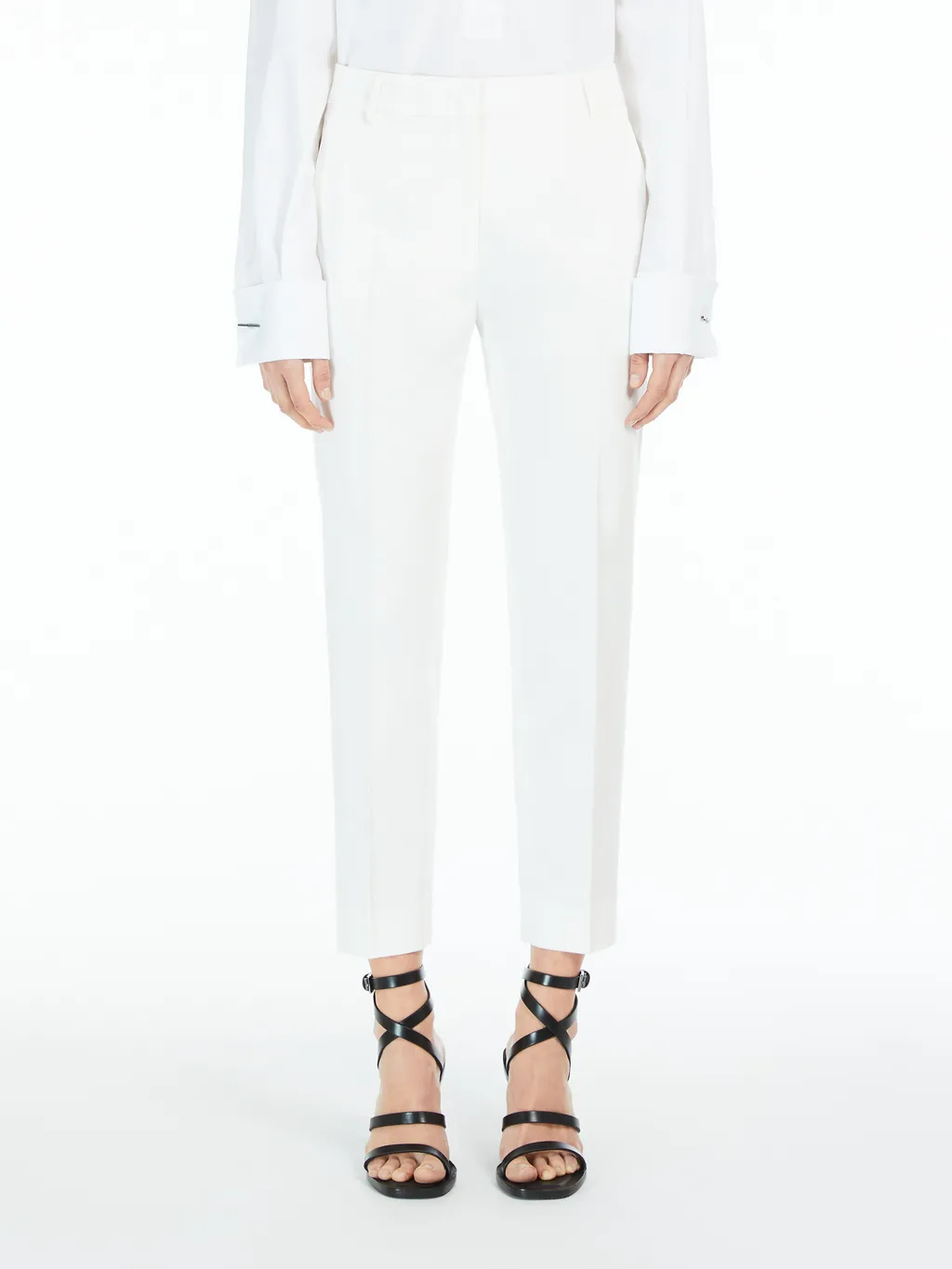Tapered Cropped Trousers