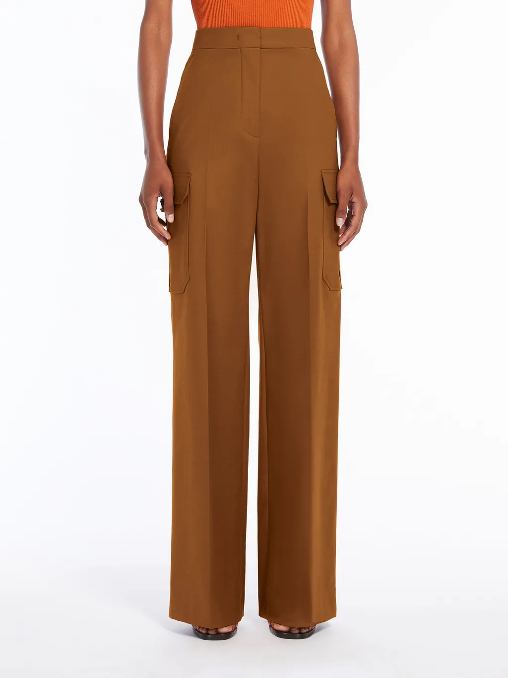 Buckle Detailed Straight Leg Pants