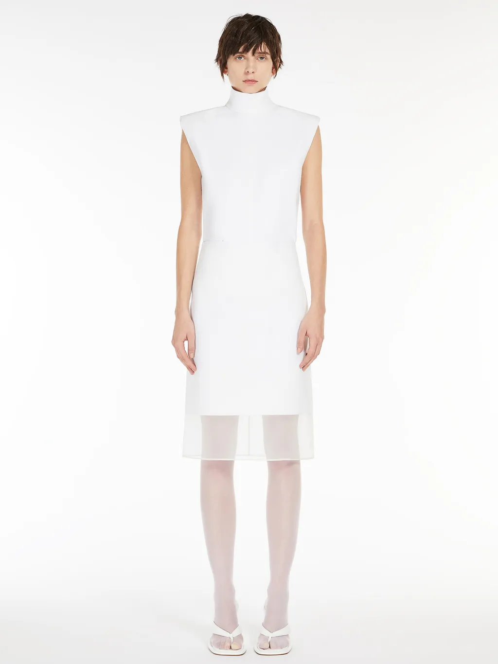 Zip Detailed Low Waist Skirt