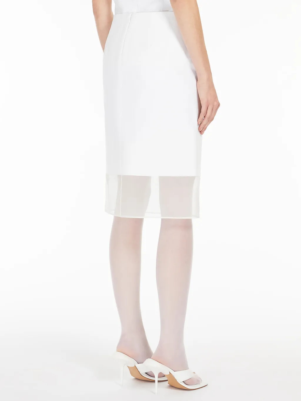Zip Detailed Low Waist Skirt