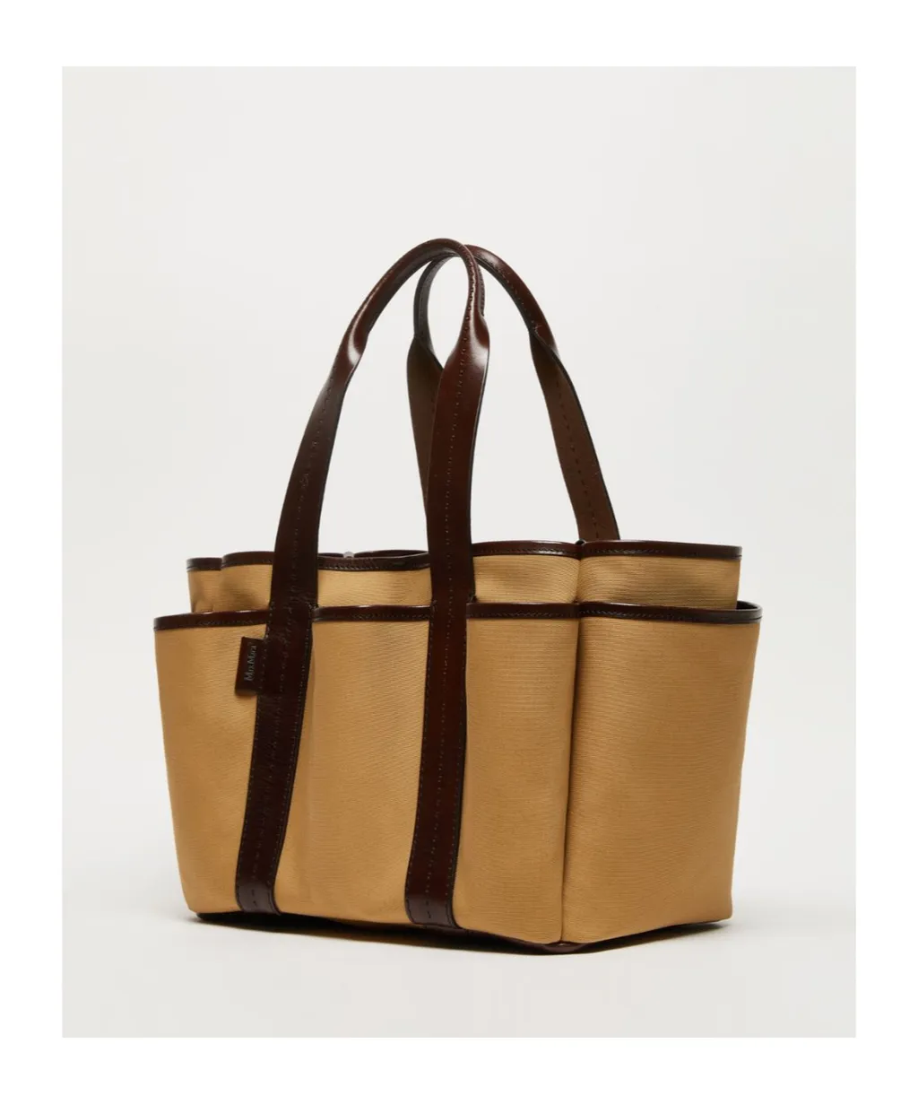 Logo Patch Top Handle Bag