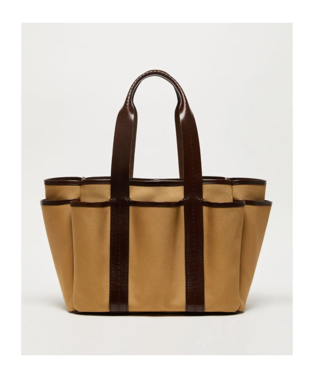 Logo Patch Top Handle Bag