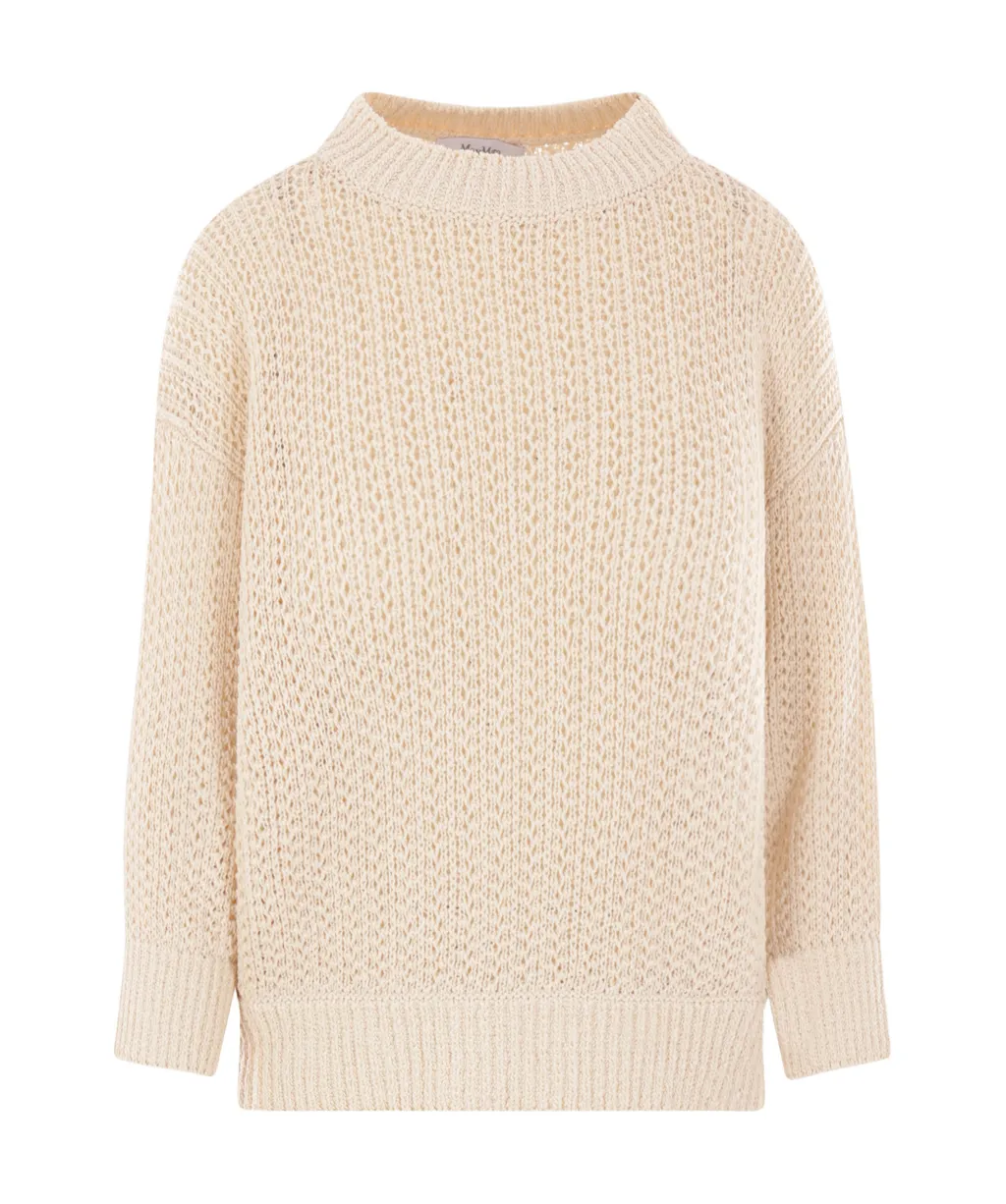 Round-Neck Knitted Pullover
