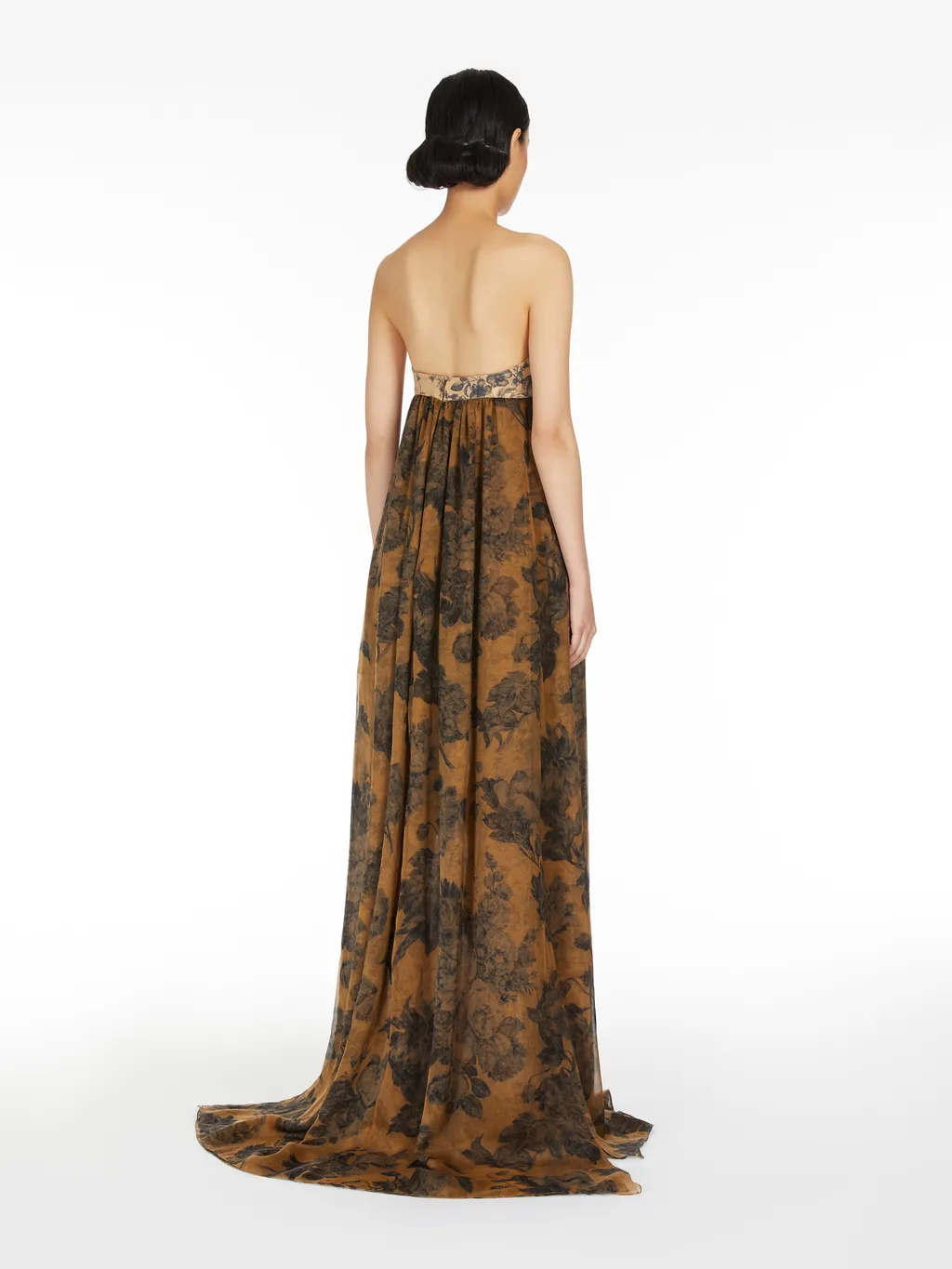 Floral Pattern Tube Top Dress