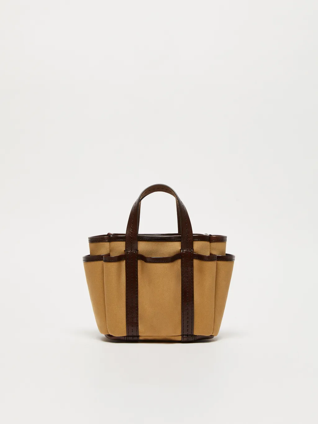 Logo Plaque Top Handle Bag