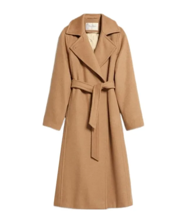 Long-Sleeved Cashmere Coat