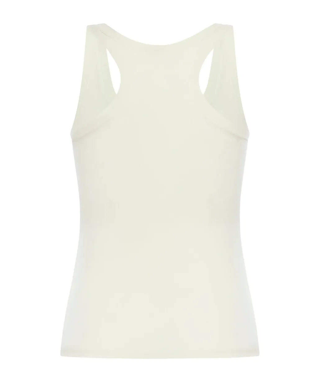 Straight Hem Sleeveless Top