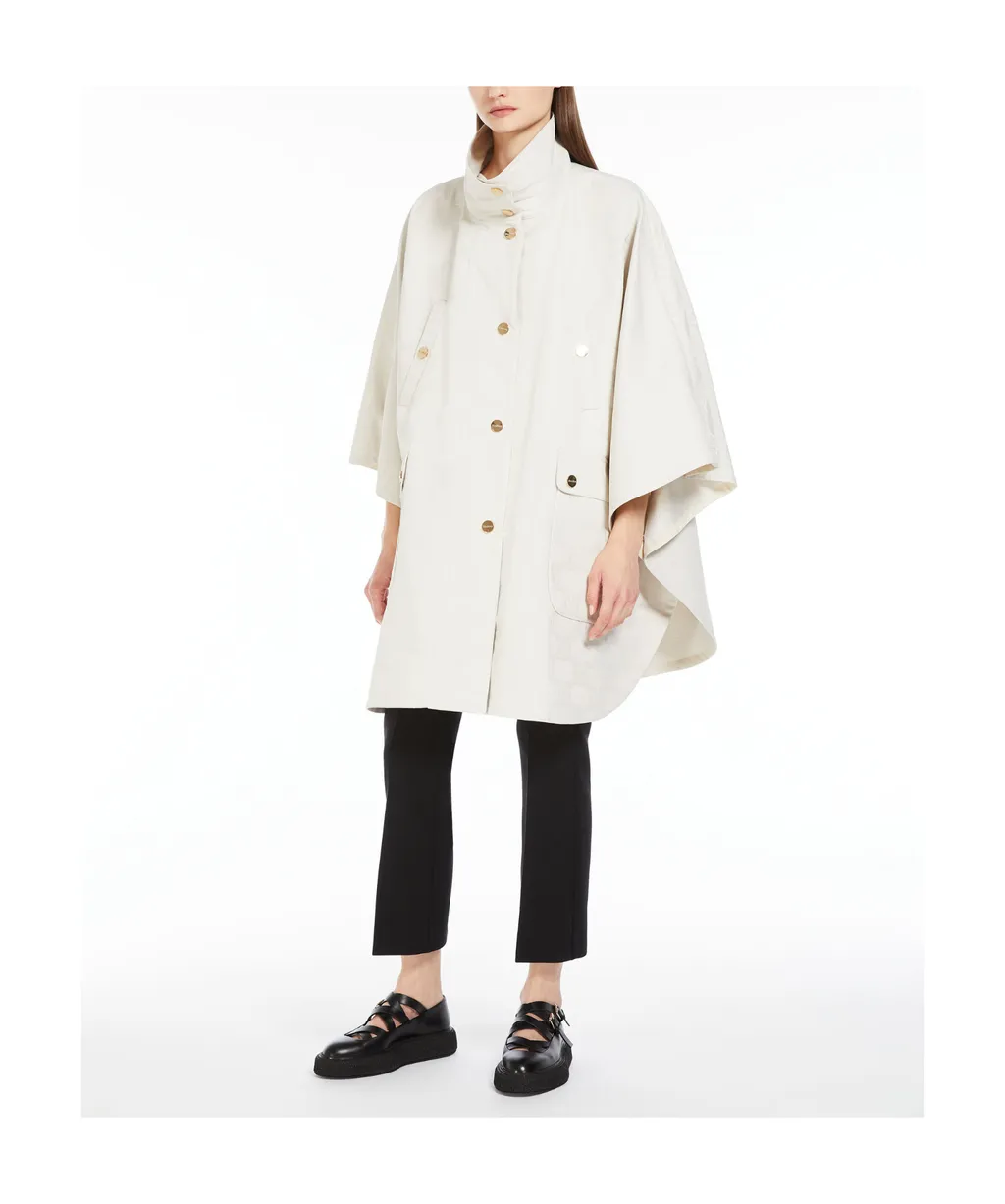 Monogrammed Button-Up Coat