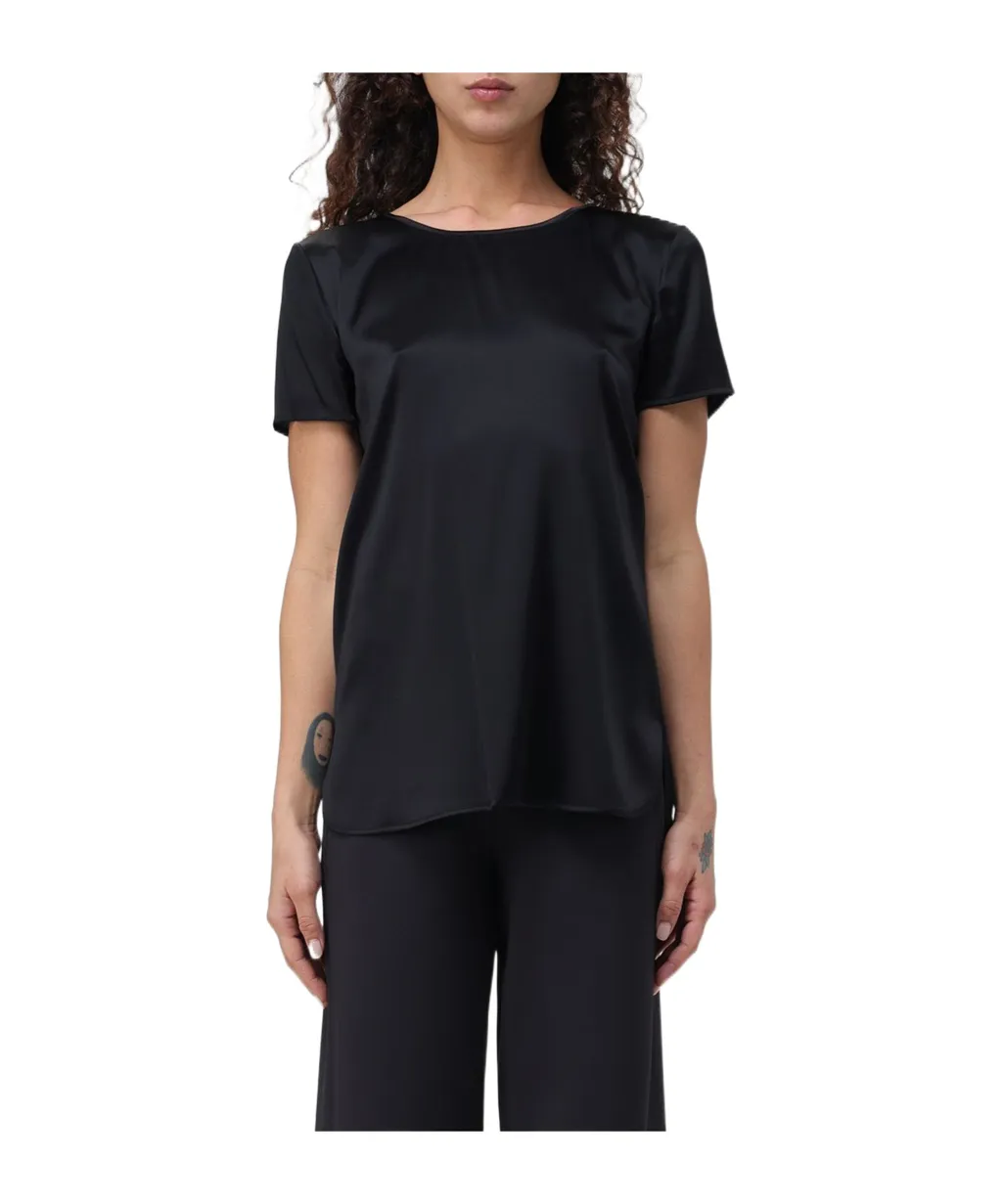 Round Collar Short-Sleeve Shirt