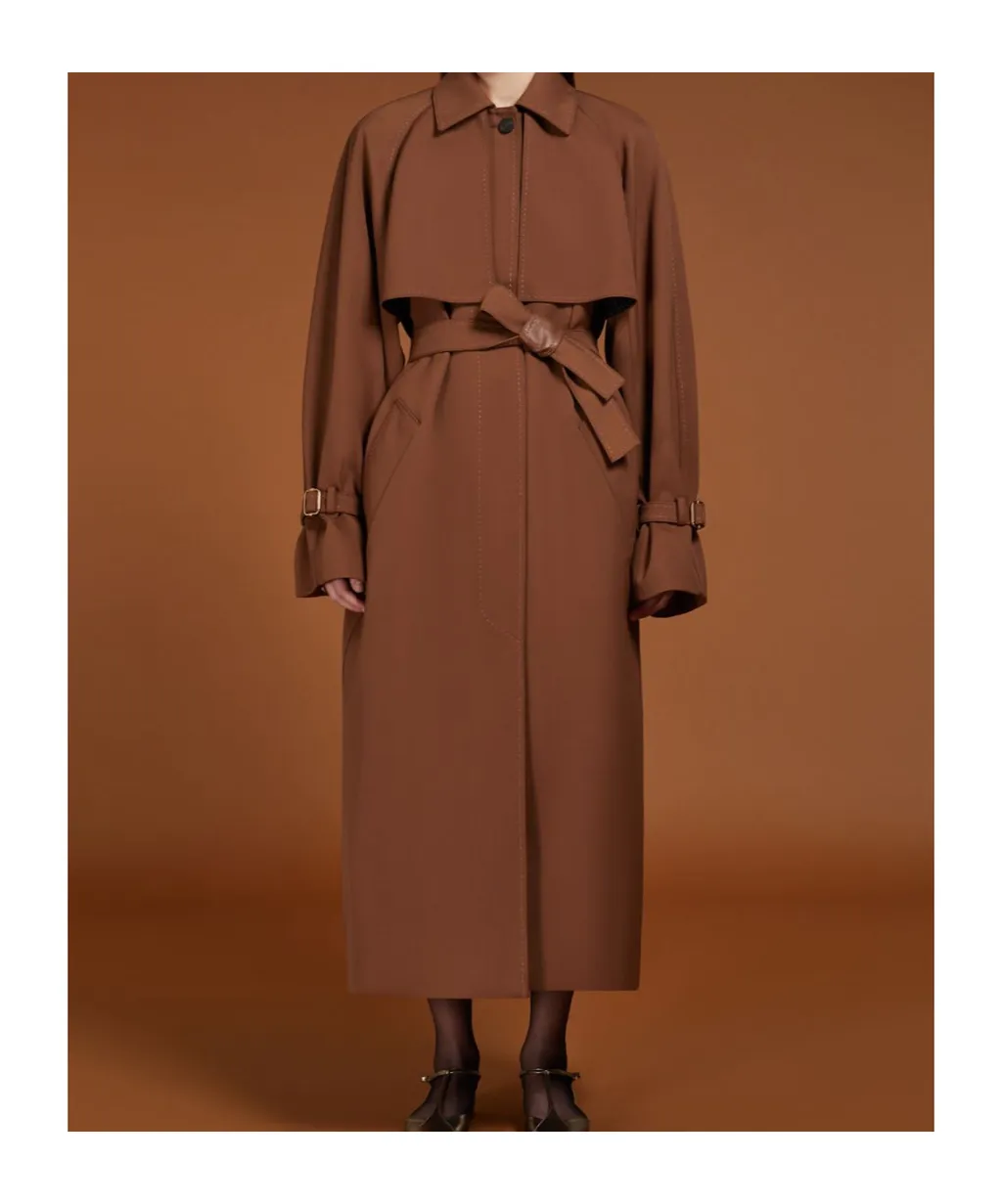 Atelier Belted Button Detailed Coat