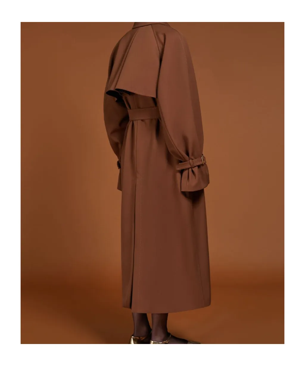 Atelier Belted Button Detailed Coat