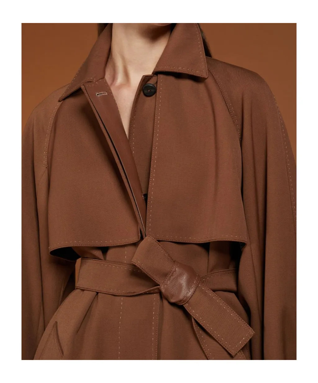 Atelier Belted Button Detailed Coat