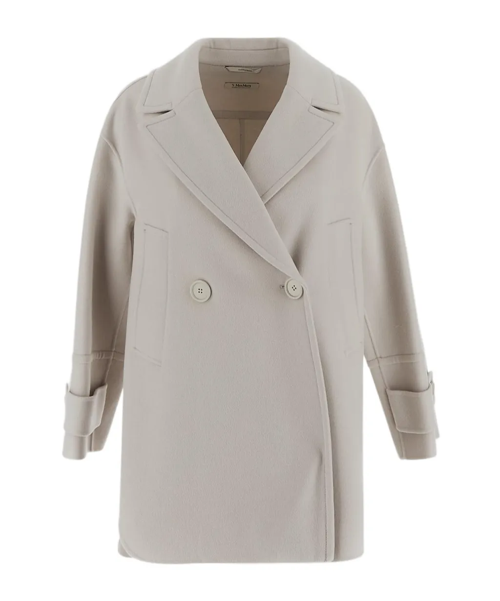 Double-Breasted Long-Sleeved Coat