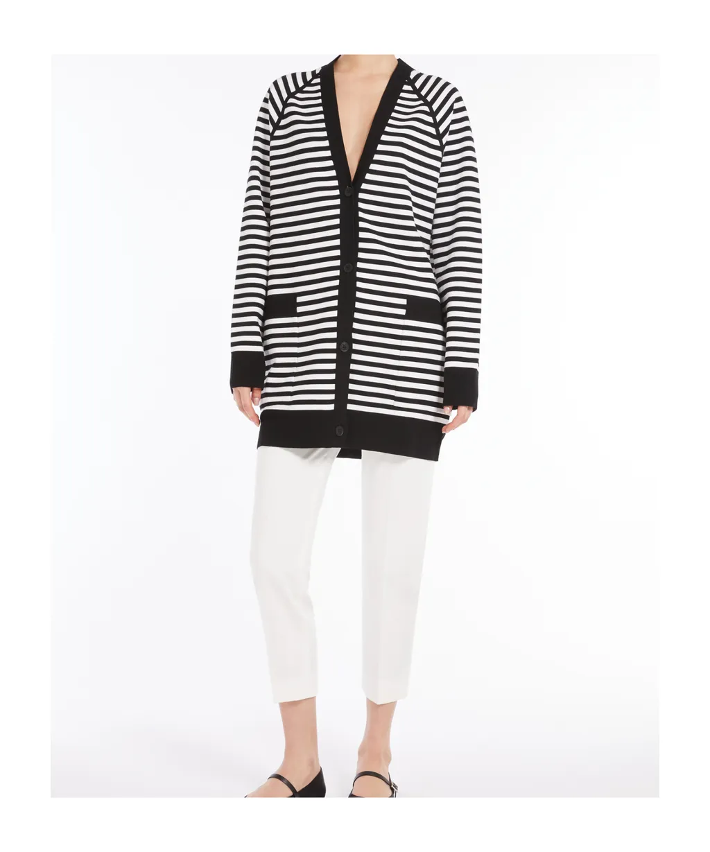 Jacquard Viscose Cardigan