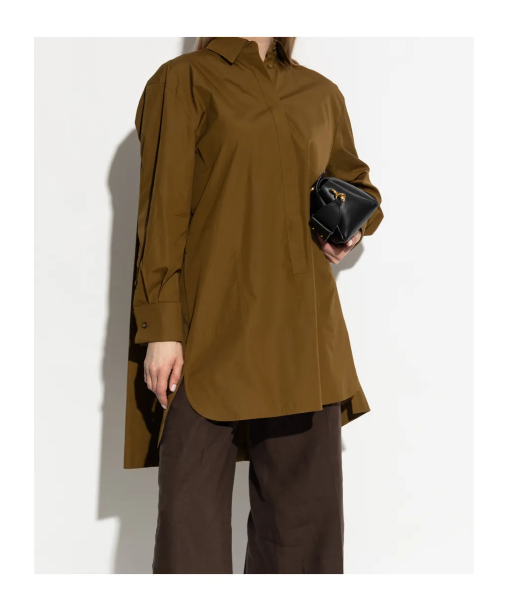 Lapel Long Sleeve Dress